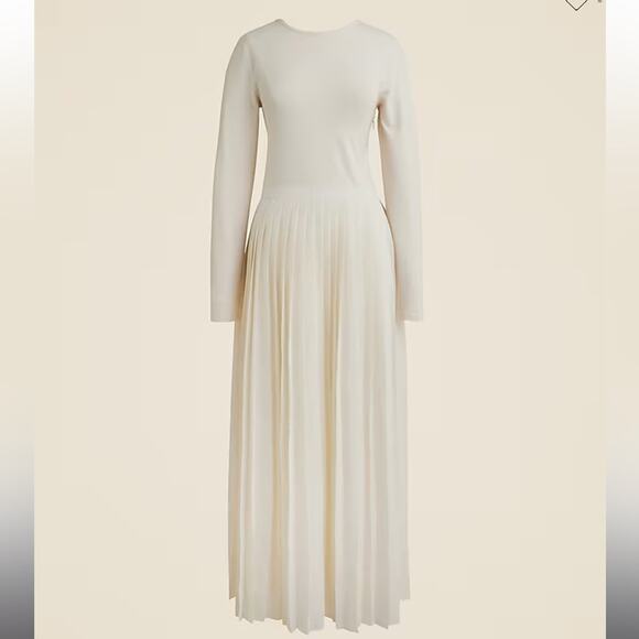 J.Crew Pleated ballet dress in stretch cotton blend - Picture 1 of 5